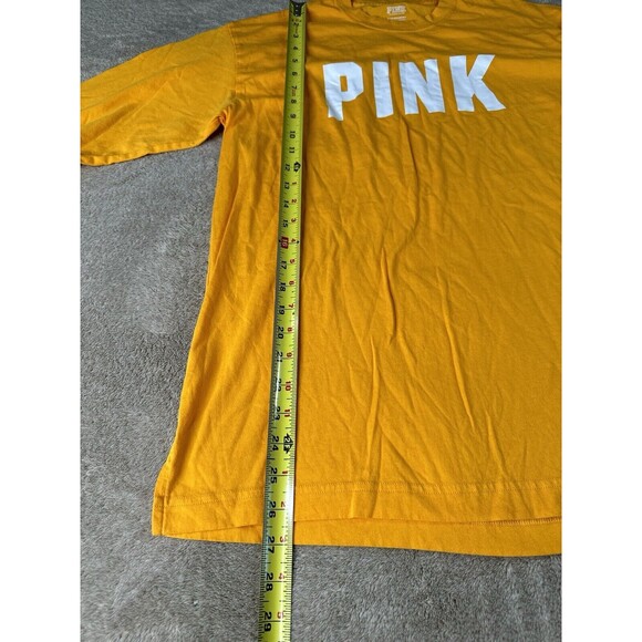 Victoria's Secret Pink Campus Long Sleeve Tee Shirt,Yellow XS - Picture 7 of 9